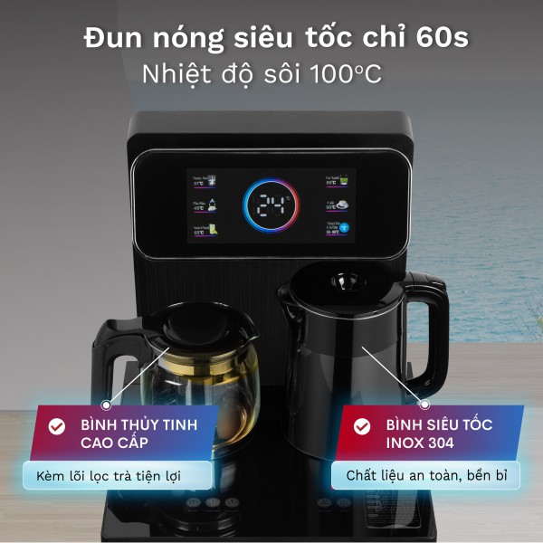 Hình ảnh chi tiết Cây Nước Nóng Lạnh Bình Âm Kết Hợp Bàn Pha Trà, Cafe Fujihome TBD22 - Ảnh số 5