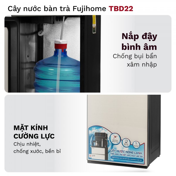 Hình ảnh chi tiết Cây Nước Nóng Lạnh Bình Âm Kết Hợp Bàn Pha Trà, Cafe Fujihome TBD22 - Ảnh số 6