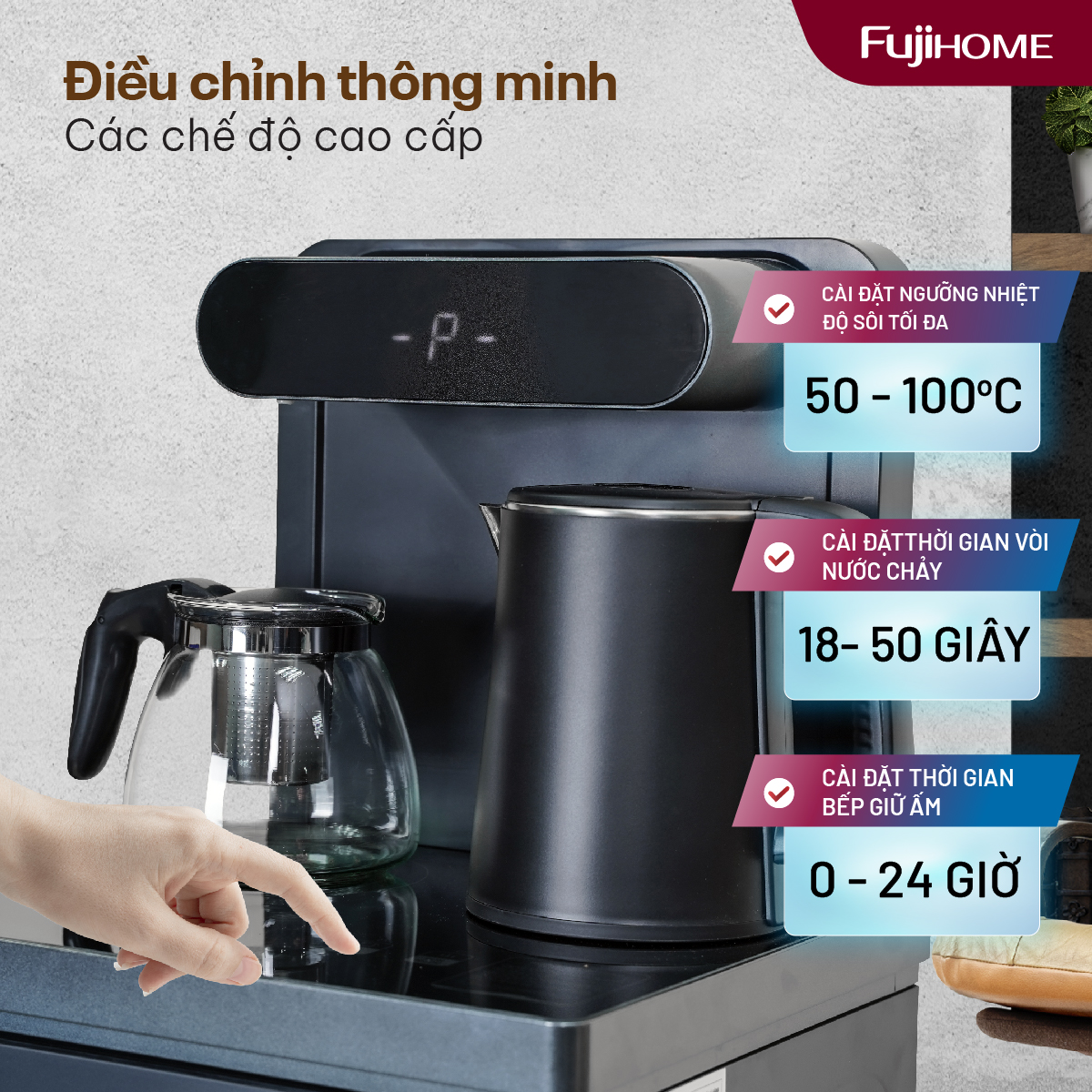Hình ảnh chi tiết Cây nước bàn trà Fujihome TB392 - Ảnh số 21