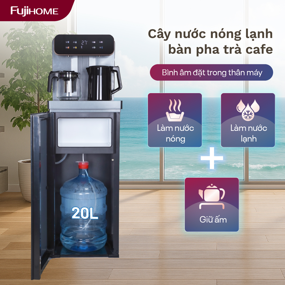 Hình ảnh chi tiết Cây nước bàn trà Fujihome TB243A - Ảnh số 12