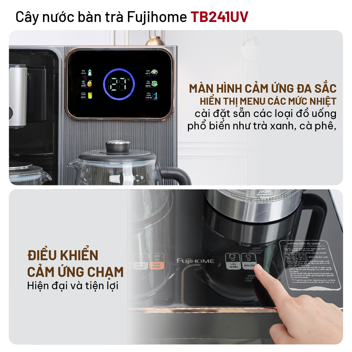 Hình ảnh chi tiết Cây nước bàn trà Fujihome TB241UV - Ảnh số 19