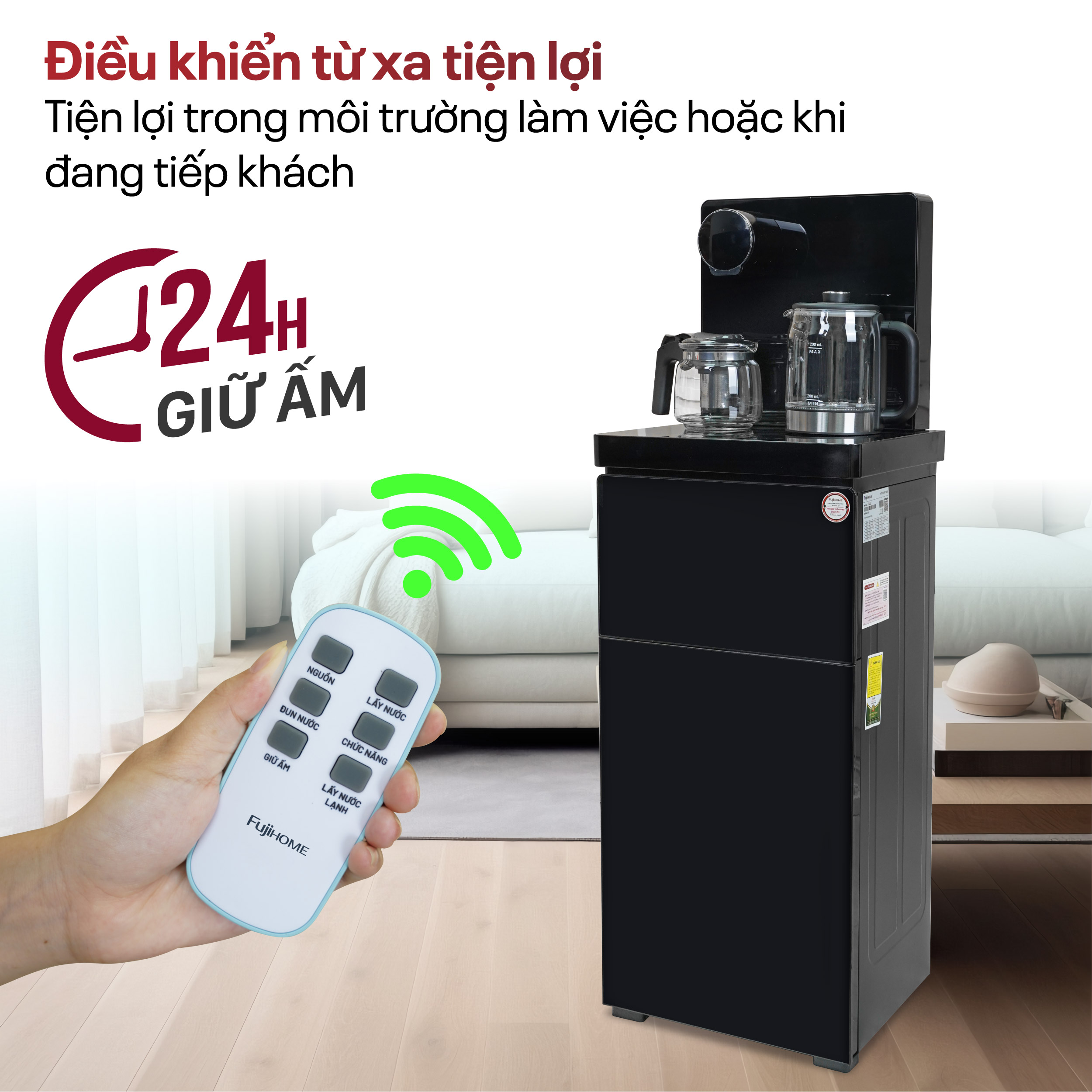 Hình ảnh chi tiết Cây nước nóng lạnh kết hợp bàn trà Fujihome TBA2 - Ảnh số 18