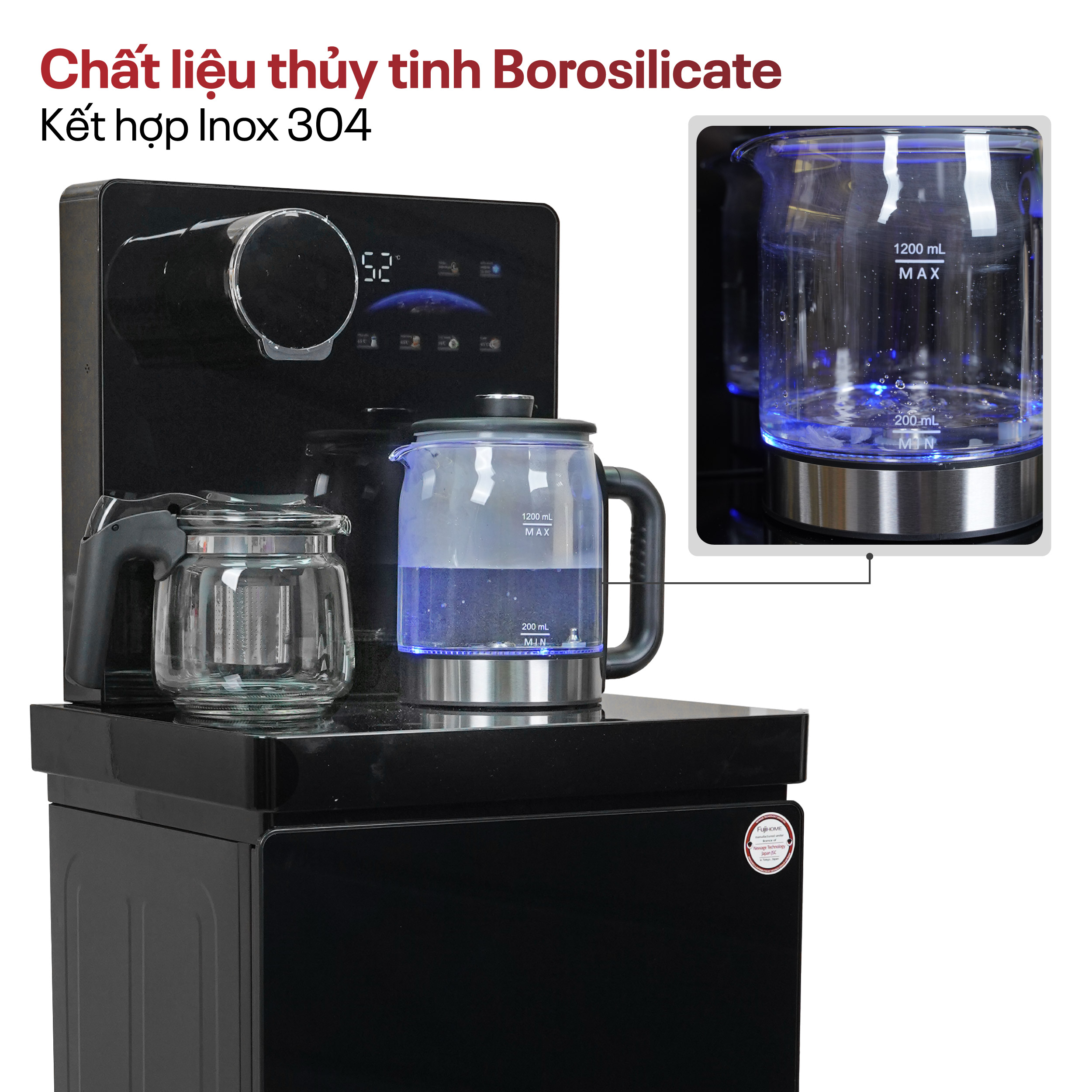 Hình ảnh chi tiết Cây nước nóng lạnh kết hợp bàn trà Fujihome TBA2 - Ảnh số 20