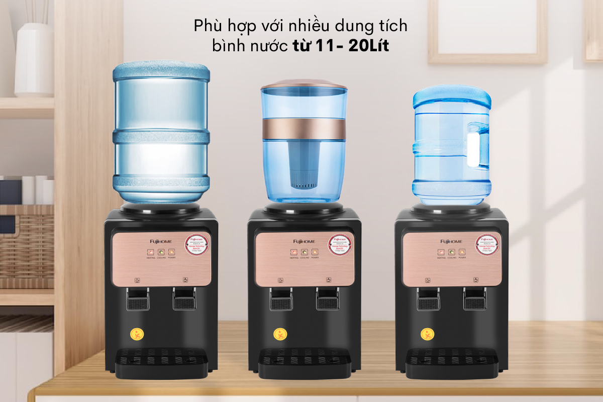 Hình ảnh chi tiết Cây nước nóng lạnh để bàn mini FUJIHOME WD03E - Ảnh số 14