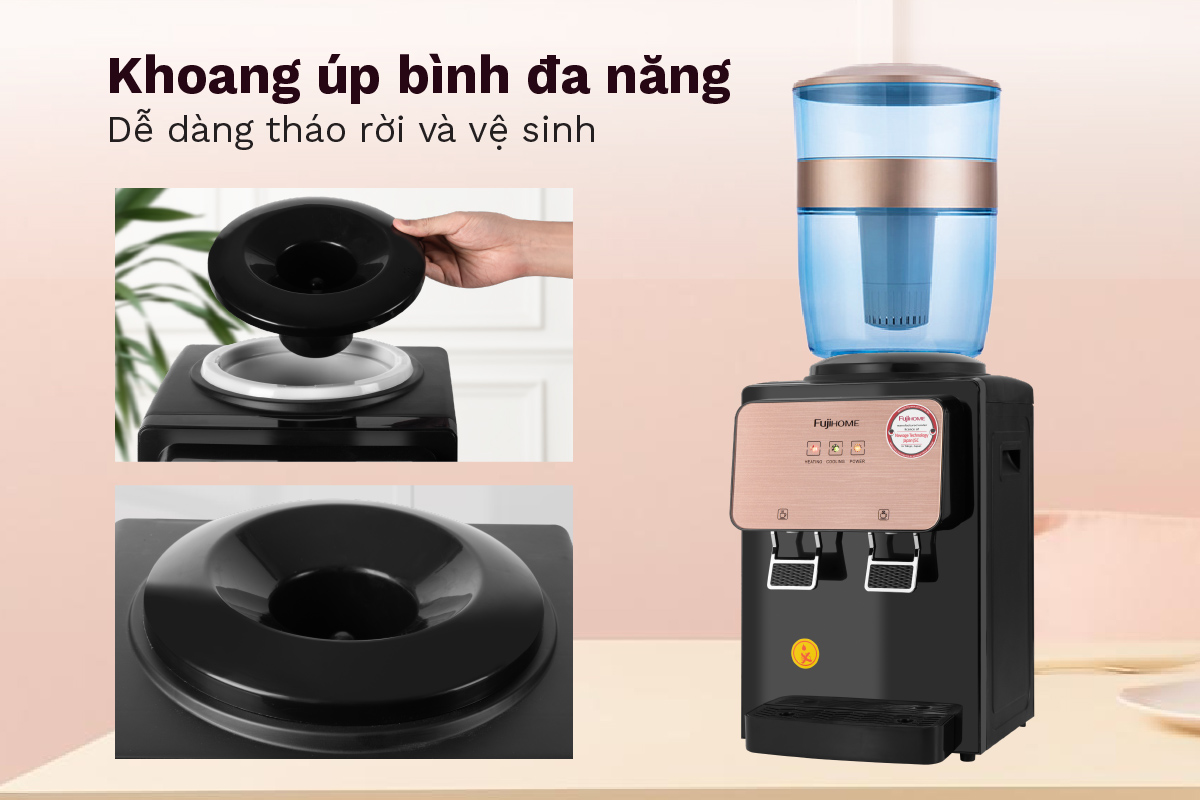 Hình ảnh chi tiết Cây nước nóng lạnh để bàn mini FUJIHOME WD03E - Ảnh số 16