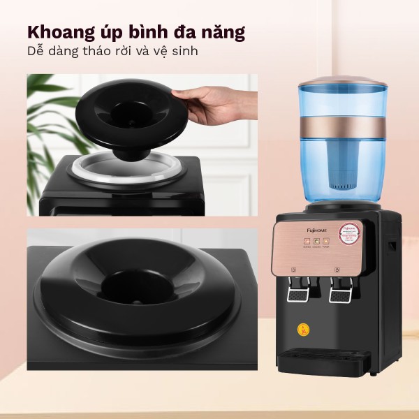 Hình ảnh chi tiết Cây nước nóng lạnh để bàn mini FUJIHOME WD03E - Ảnh số 5