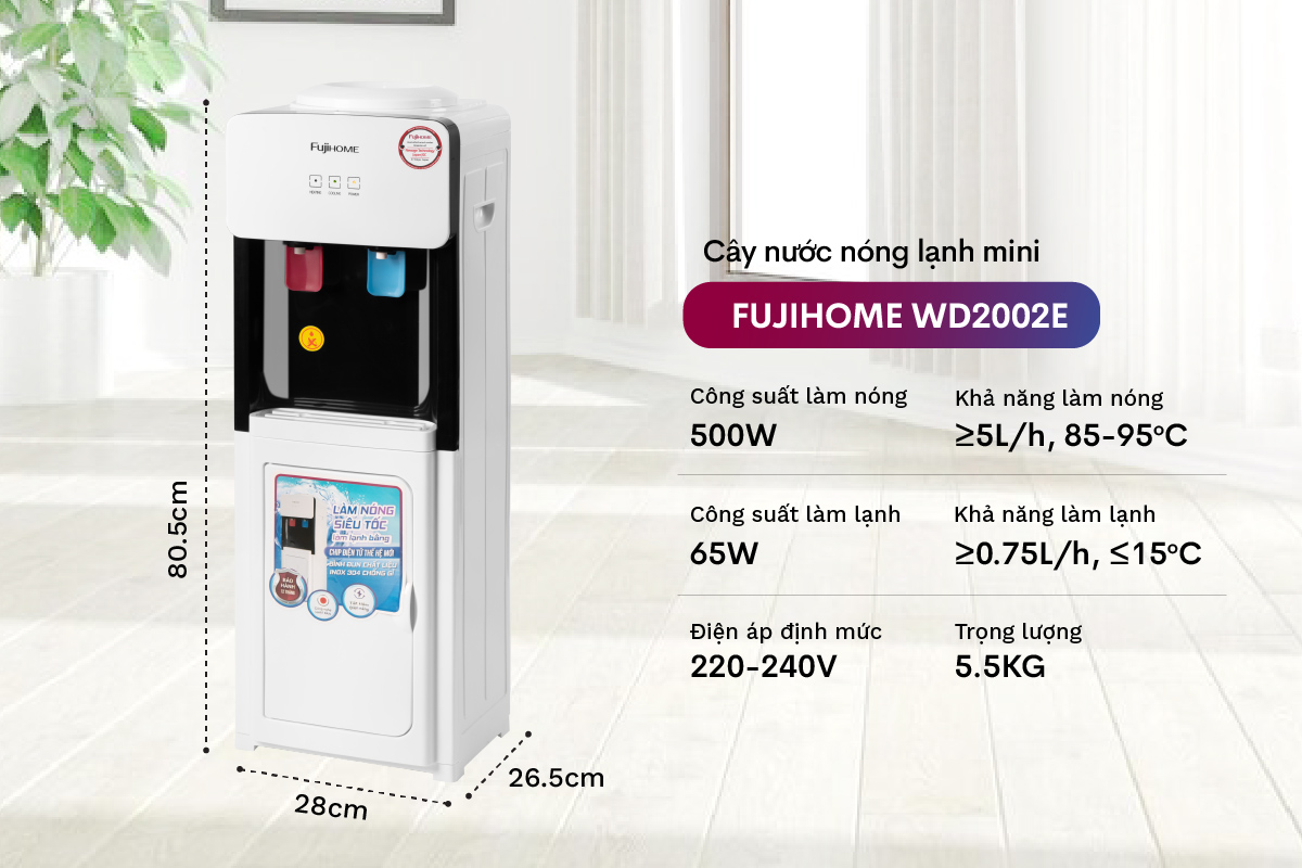 Hình ảnh chi tiết Cây nước nóng lạnh FUJIHOME WD2002E - Ảnh số 12