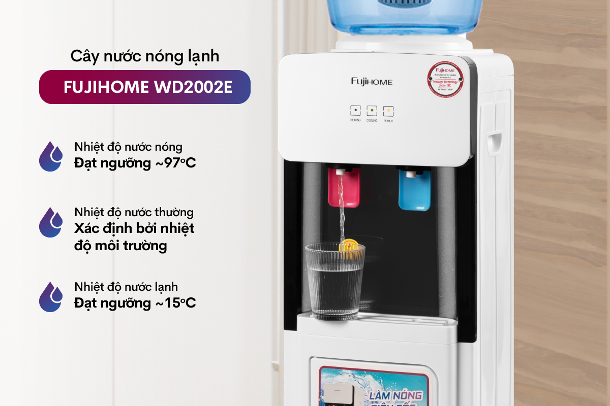 Hình ảnh chi tiết Cây nước nóng lạnh FUJIHOME WD2002E - Ảnh số 10