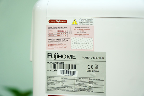 Hình ảnh chi tiết Cây nước nóng lạnh để bàn mini Fujihome WD5510E - Ảnh số 16