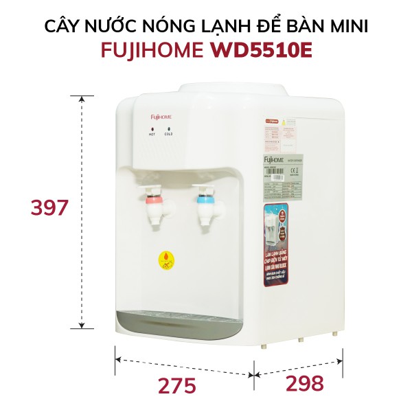 Hình ảnh chi tiết Cây nước nóng lạnh để bàn mini Fujihome WD5510E - Ảnh số 5