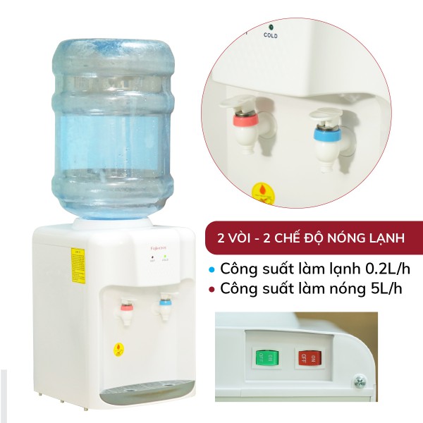 Hình ảnh chi tiết Cây nước nóng lạnh để bàn mini Fujihome WD5510E - Ảnh số 7