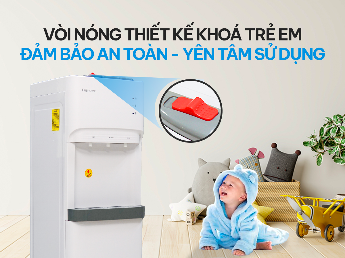 Hình ảnh chi tiết Cây nước nóng lạnh bình âm cao cấp Fujihome WD606ES - Ảnh số 21