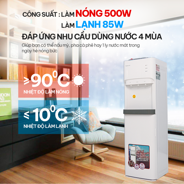 Hình ảnh chi tiết Cây nước nóng lạnh bình âm cao cấp Fujihome WD606ES - Ảnh số 3
