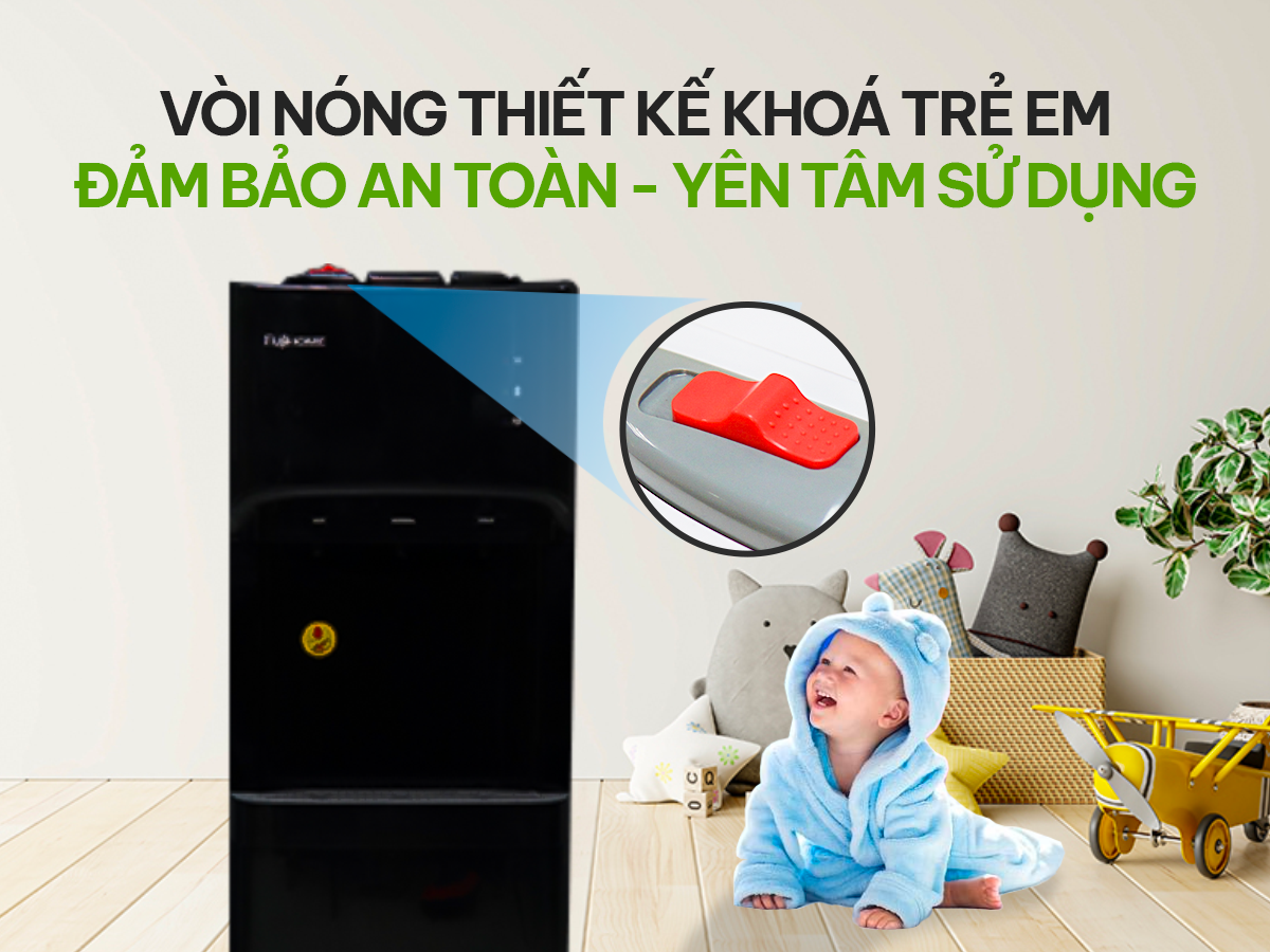 Hình ảnh chi tiết Cây nước nóng lạnh bình âm cao cấp Fujihome WD606C - Ảnh số 15