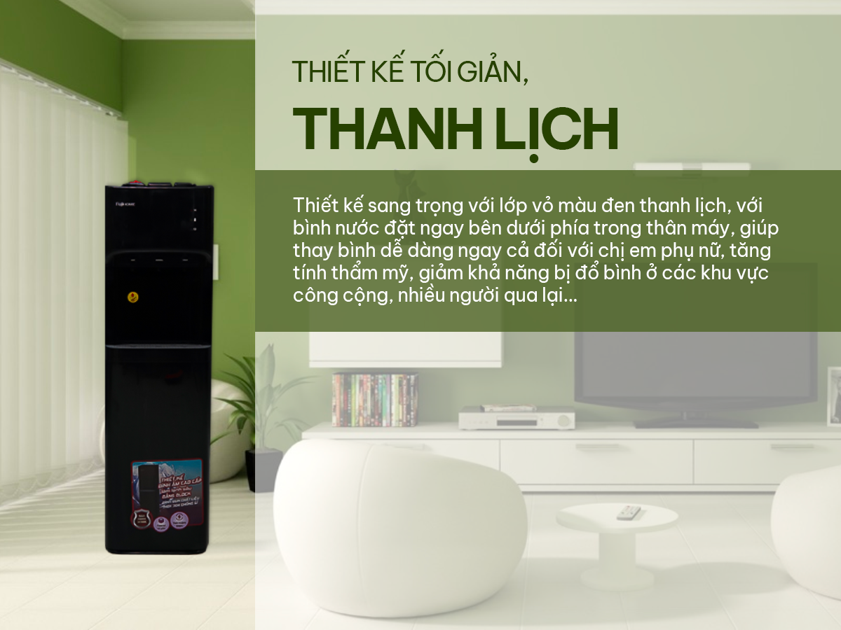 Hình ảnh chi tiết Cây nước nóng lạnh bình âm cao cấp Fujihome WD606C - Ảnh số 17