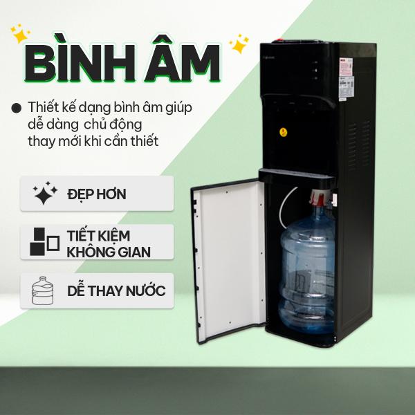 Hình ảnh chi tiết Cây nước nóng lạnh bình âm cao cấp Fujihome WD606C - Ảnh số 6