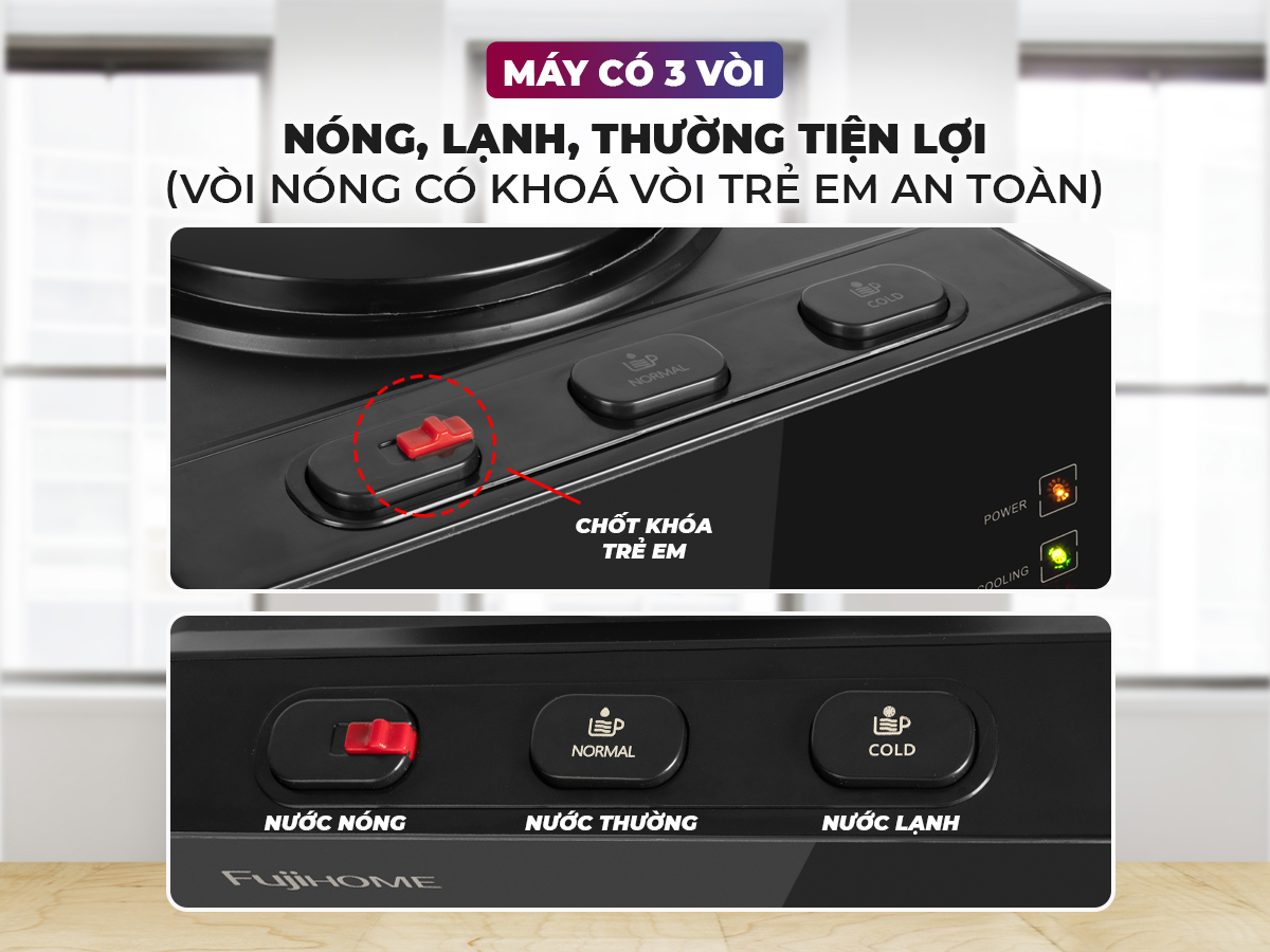 Hình ảnh chi tiết Cây nước nóng lạnh FUJIHOME WD61E - Ảnh số 14