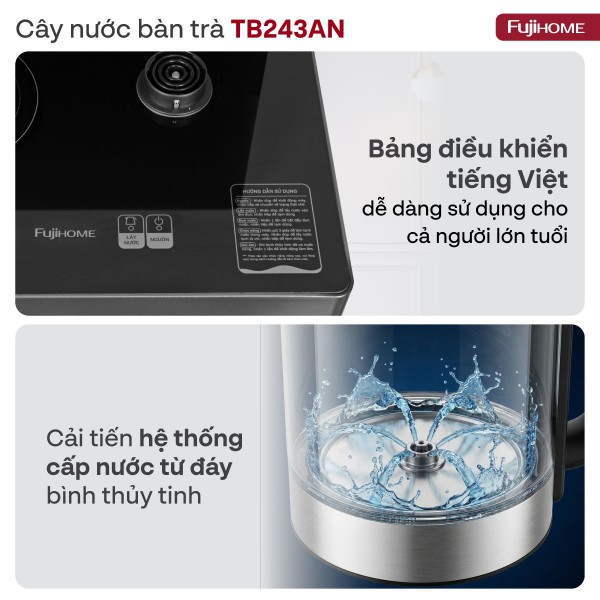 Hình ảnh chi tiết Cây nước nóng lạnh kết hợp bàn pha trà,  cafe Fujihome TB243AN - Ảnh số 13