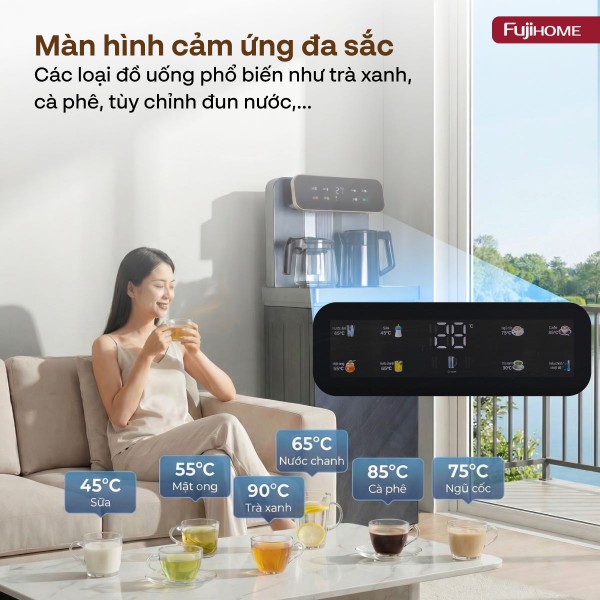 Hình ảnh chi tiết Cây nước nóng lạnh kết hợp bàn pha trà,  cafe Fujihome TB243AN - Ảnh số 17