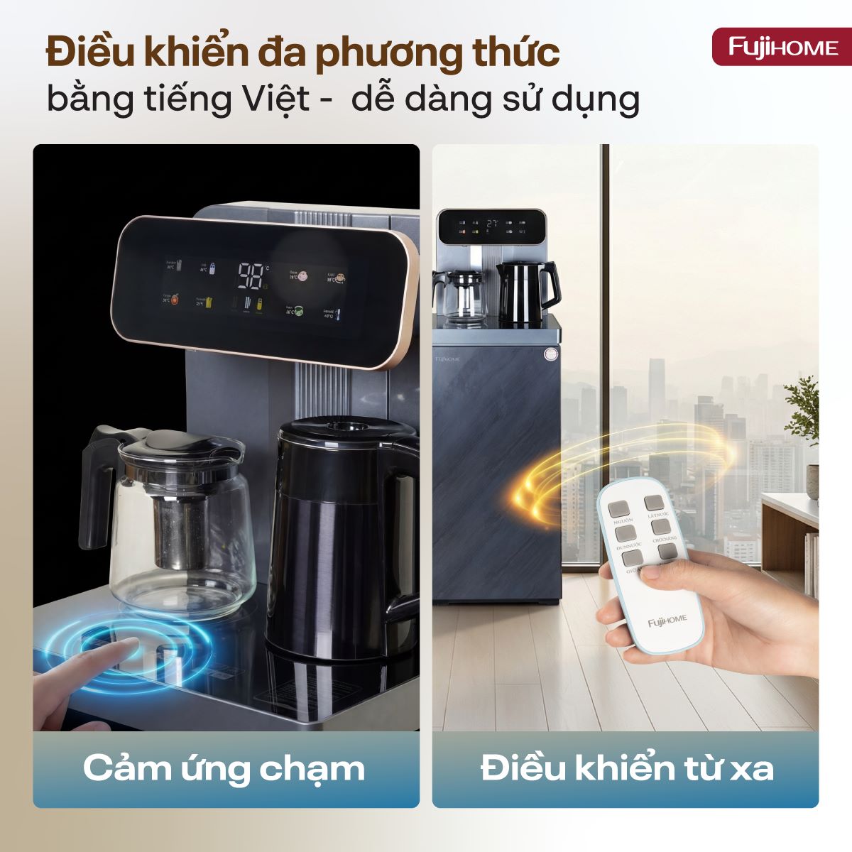 Hình ảnh chi tiết Cây nước nóng lạnh kết hợp bàn pha trà,  cafe Fujihome TB243AN - Ảnh số 31