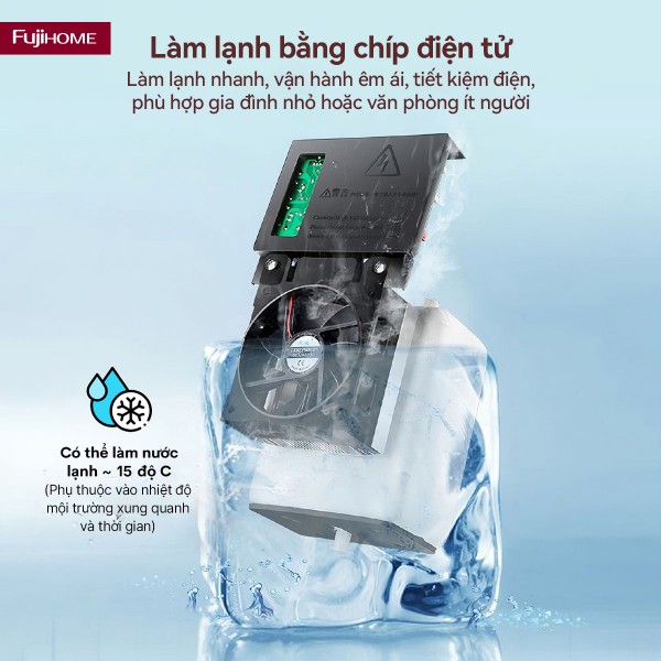 Hình ảnh chi tiết Cây nước nóng lạnh để bàn mini 3 vòi Fujihome WD07E - Ảnh số 13