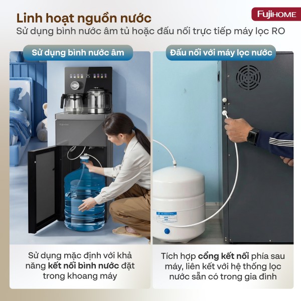 Hình ảnh chi tiết Cây nước bàn trà điều khiển bằng giọng nói Fujihome TB2411N-VOICE - Ảnh số 13