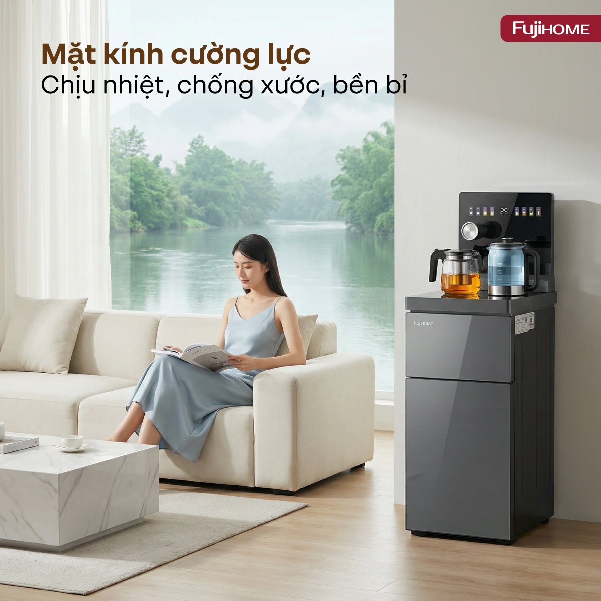 Hình ảnh chi tiết Cây nước bàn trà điều khiển bằng giọng nói Fujihome TB2411N-VOICE - Ảnh số 25