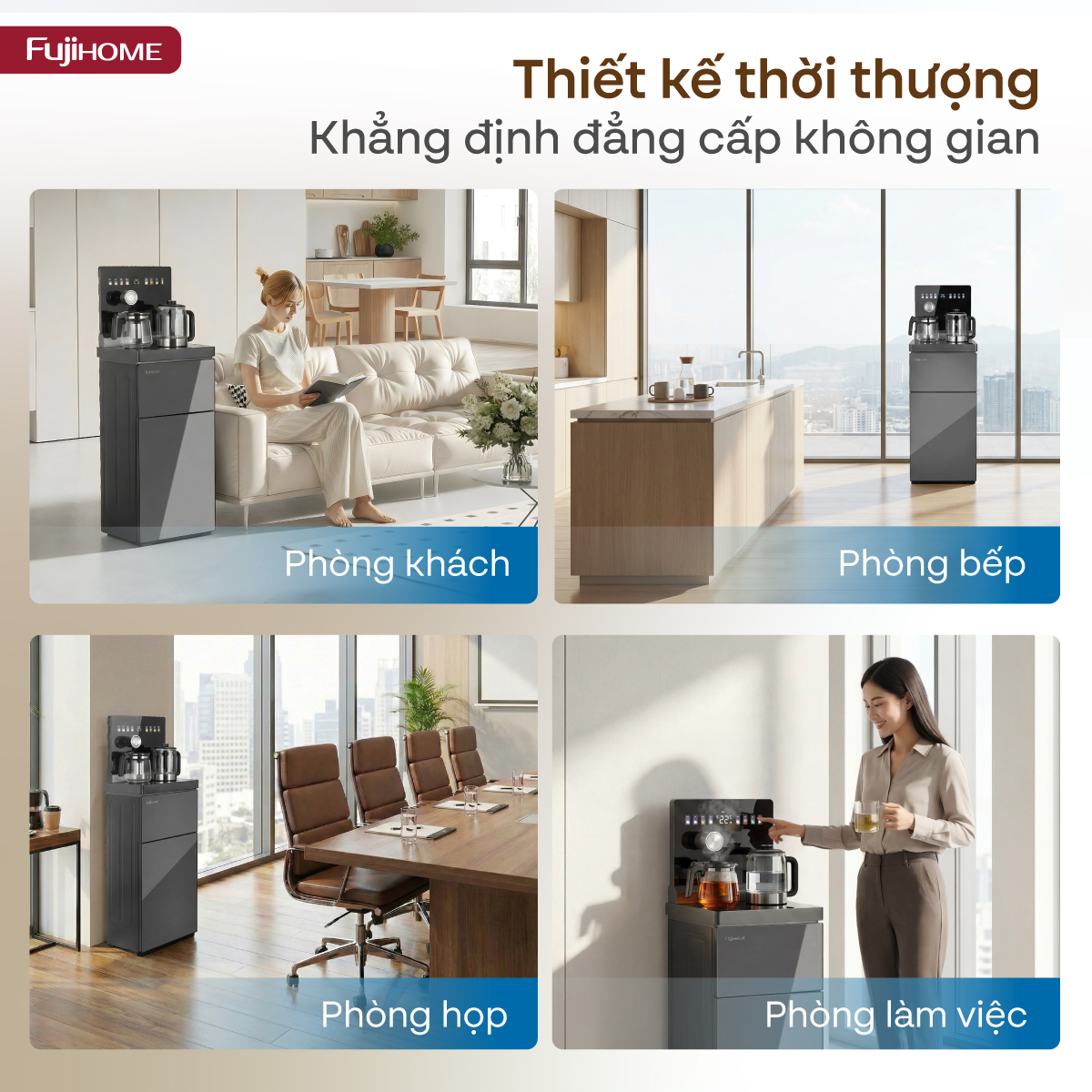 Hình ảnh chi tiết Cây nước bàn trà điều khiển bằng giọng nói Fujihome TB2411N-VOICE - Ảnh số 27