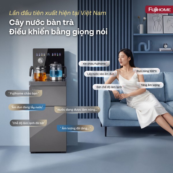 Hình ảnh chi tiết Cây nước bàn trà điều khiển bằng giọng nói Fujihome TB2411N-VOICE - Ảnh số 10