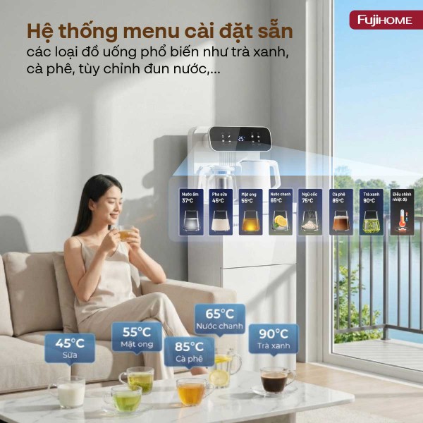 Hình ảnh chi tiết Cây nước nóng lạnh kết hợp bàn pha trà, cafe Fujihome TB237N - Ảnh số 14