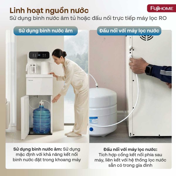 Hình ảnh chi tiết Cây nước nóng lạnh kết hợp bàn pha trà, cafe Fujihome TB237N - Ảnh số 15