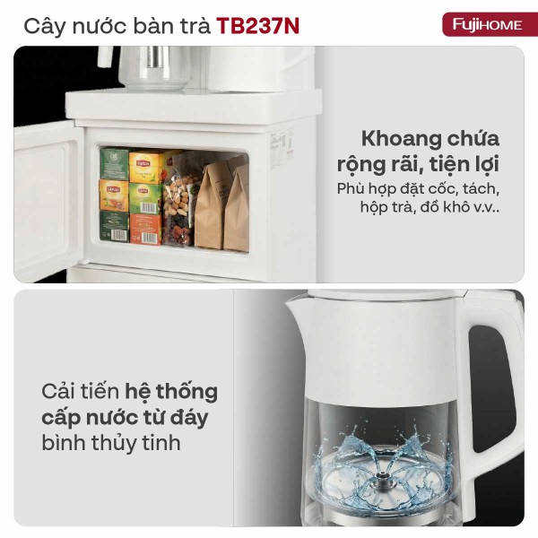 Hình ảnh chi tiết Cây nước nóng lạnh kết hợp bàn pha trà, cafe Fujihome TB237N - Ảnh số 17
