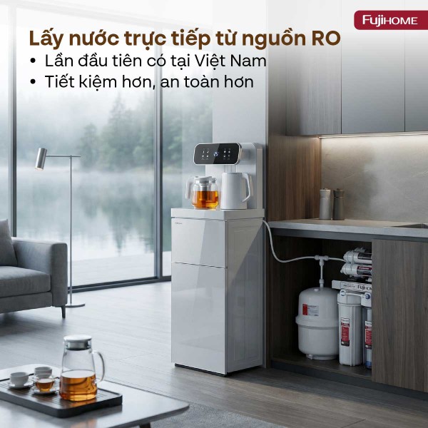 Hình ảnh chi tiết Cây nước nóng lạnh kết hợp bàn pha trà, cafe Fujihome TB237N - Ảnh số 3