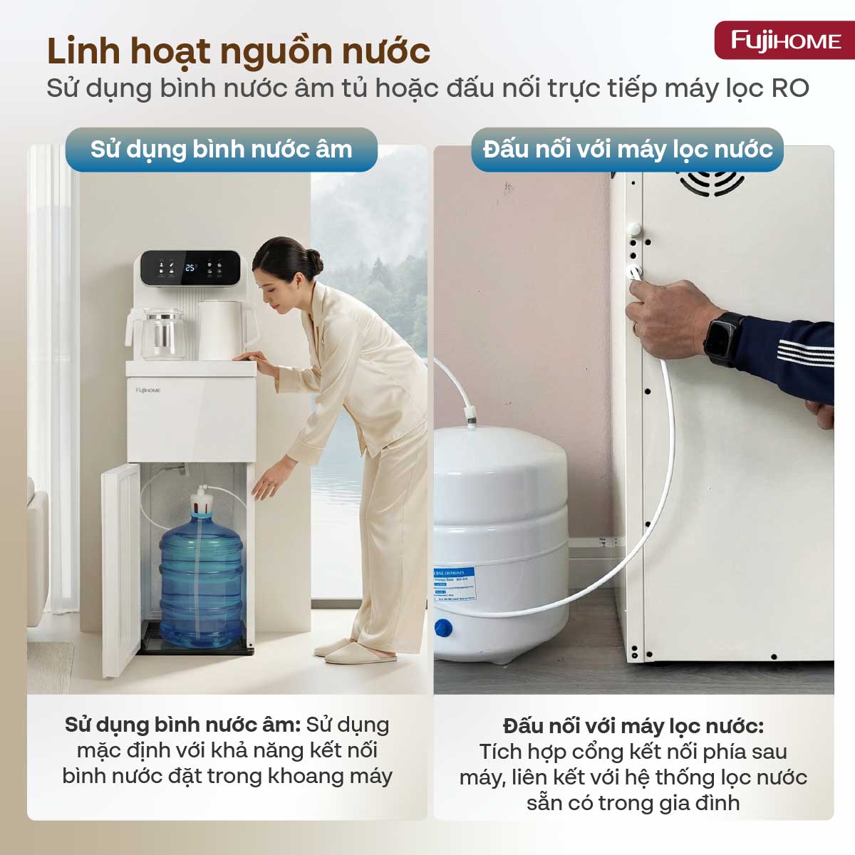Hình ảnh chi tiết Cây nước nóng lạnh kết hợp bàn pha trà, cafe Fujihome TB237N - Ảnh số 24