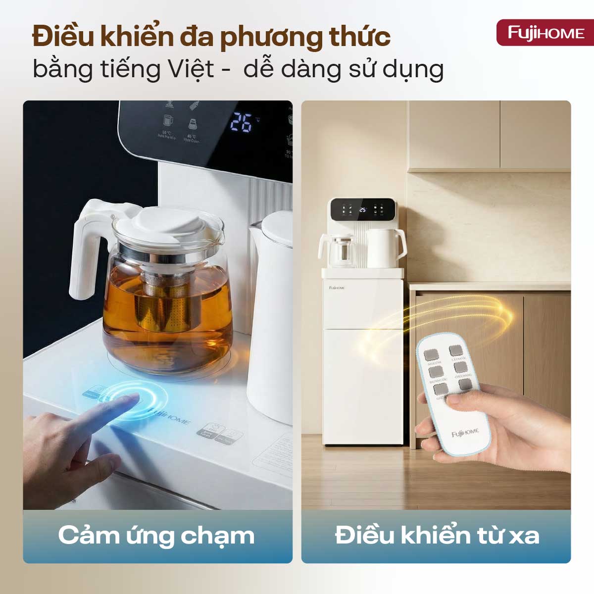 Hình ảnh chi tiết Cây nước nóng lạnh kết hợp bàn pha trà, cafe Fujihome TB237N - Ảnh số 25