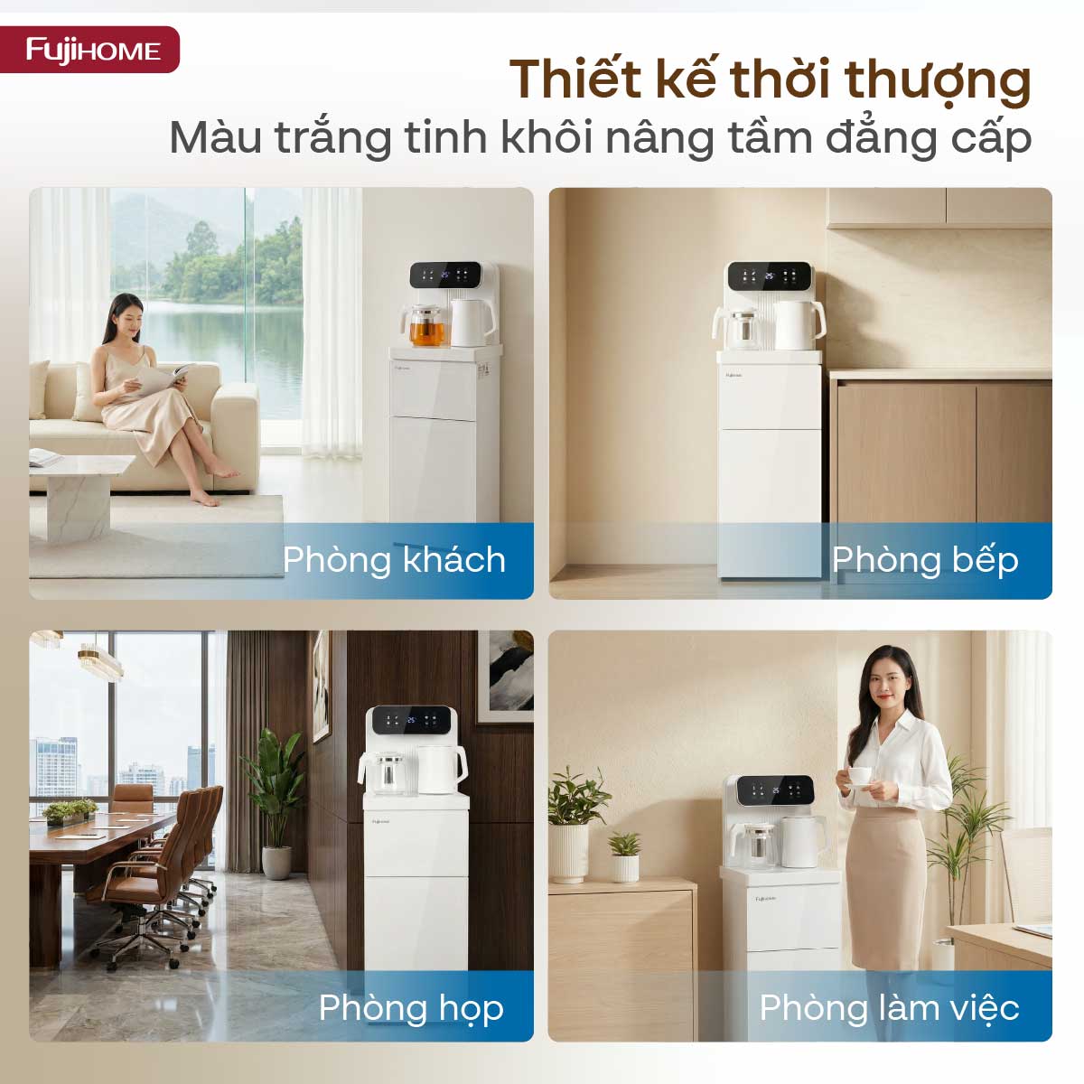Hình ảnh chi tiết Cây nước nóng lạnh kết hợp bàn pha trà, cafe Fujihome TB237N - Ảnh số 26