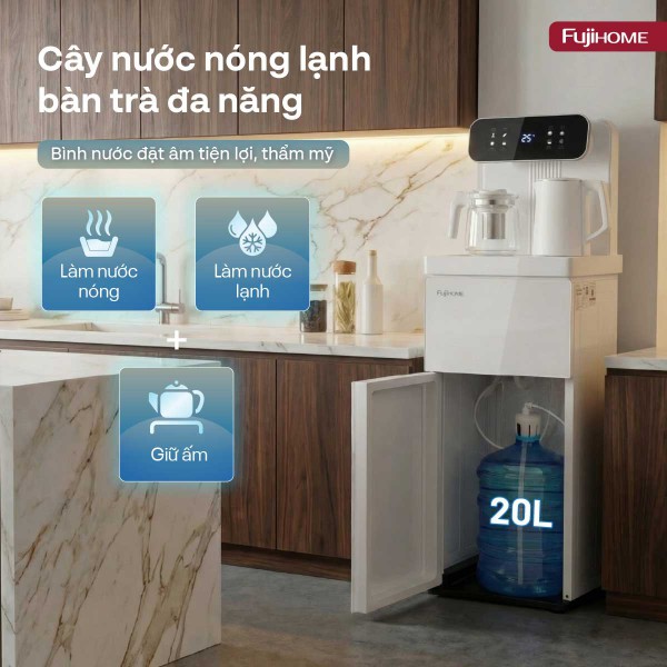 Hình ảnh chi tiết Cây nước nóng lạnh kết hợp bàn pha trà, cafe Fujihome TB237N - Ảnh số 9