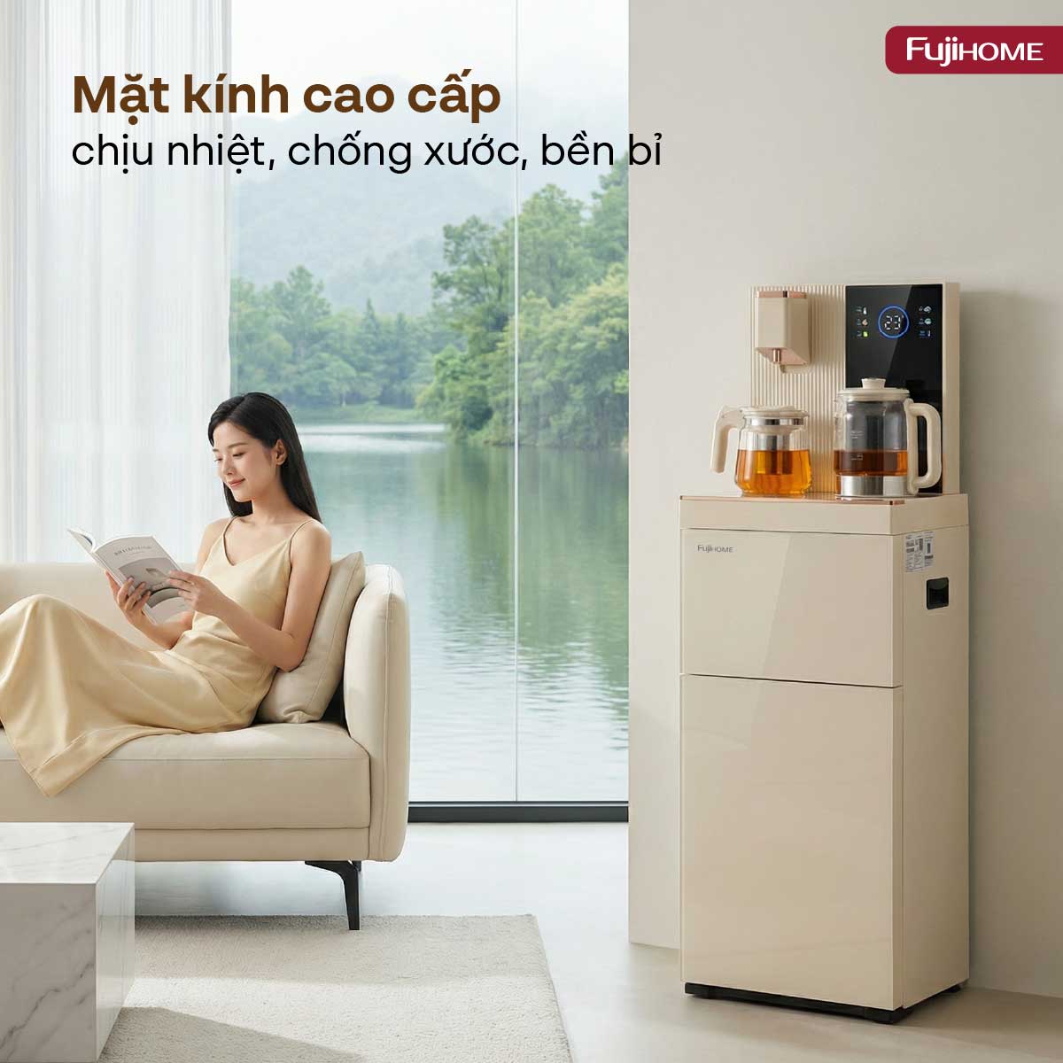 Hình ảnh chi tiết Cây nước bàn trà cao cấp có ngăn khử khuẩn UV Fujihome TB238N-UV - Ảnh số 26
