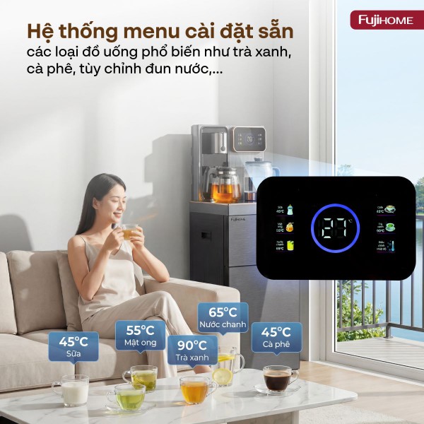 Hình ảnh chi tiết Cây nước bàn trà cao cấp có ngăn khử khuẩn UV Fujihome TB241N-UV - Ảnh số 16