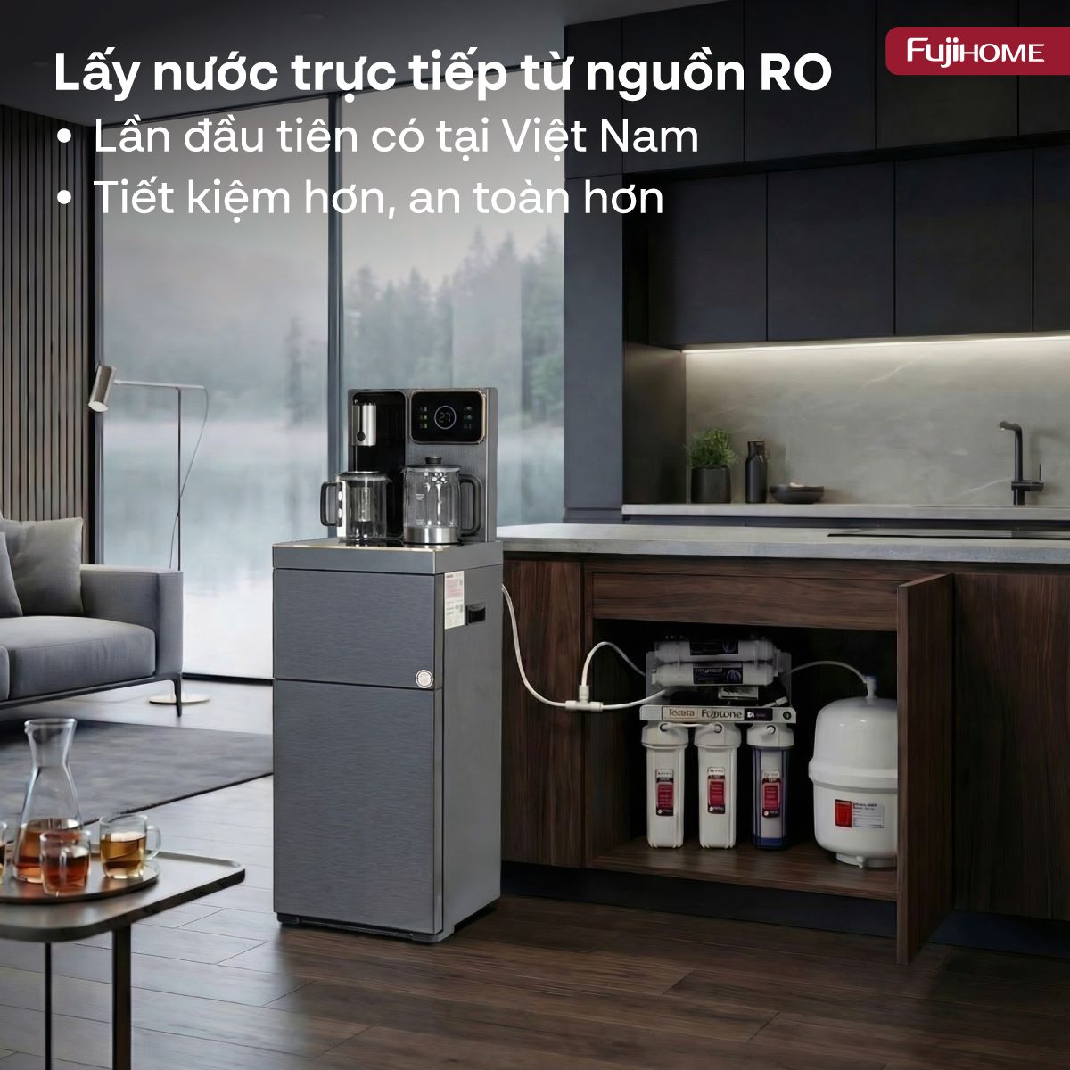 Hình ảnh chi tiết Cây nước bàn trà cao cấp có ngăn khử khuẩn UV Fujihome TB241N-UV - Ảnh số 19
