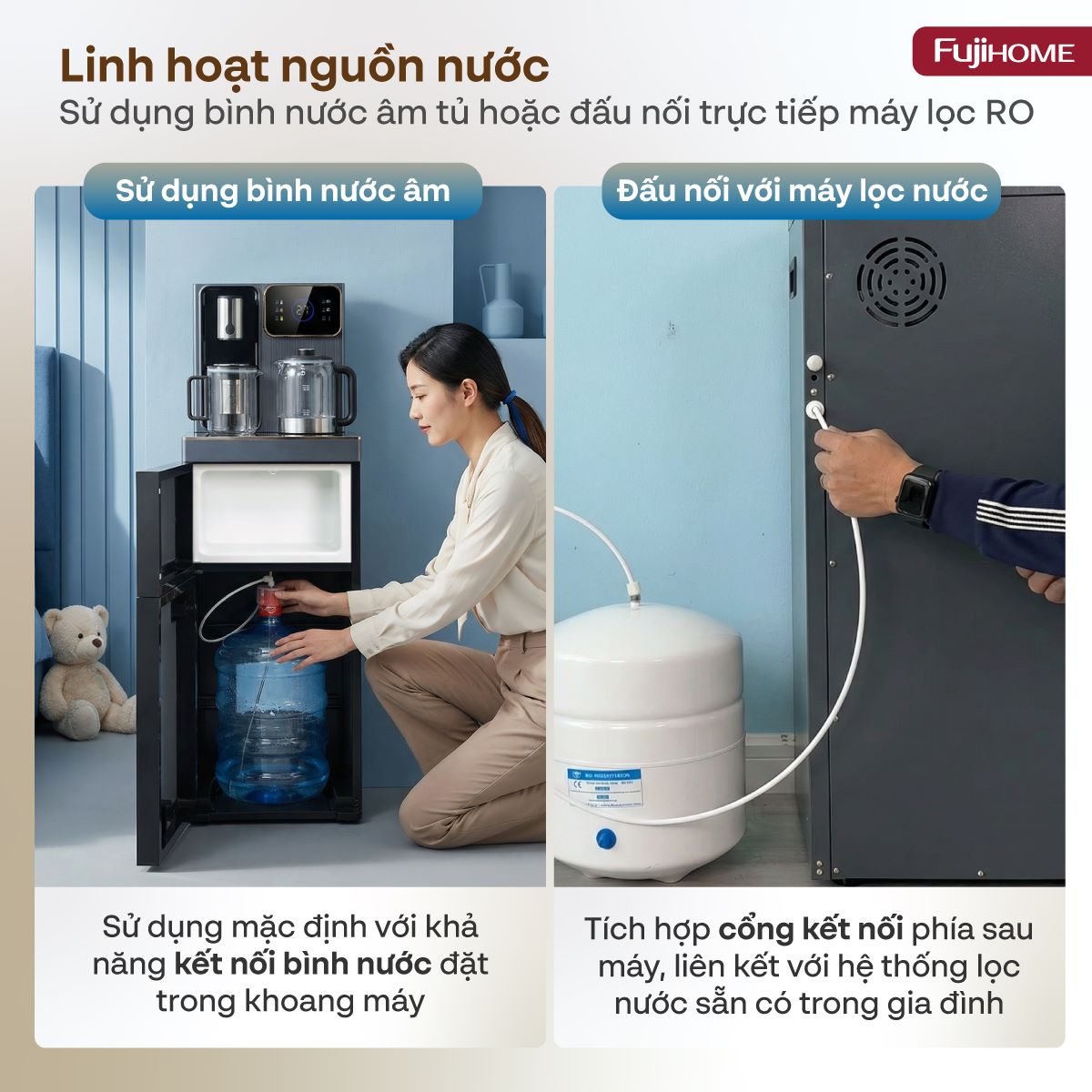 Hình ảnh chi tiết Cây nước bàn trà cao cấp có ngăn khử khuẩn UV Fujihome TB241N-UV - Ảnh số 20