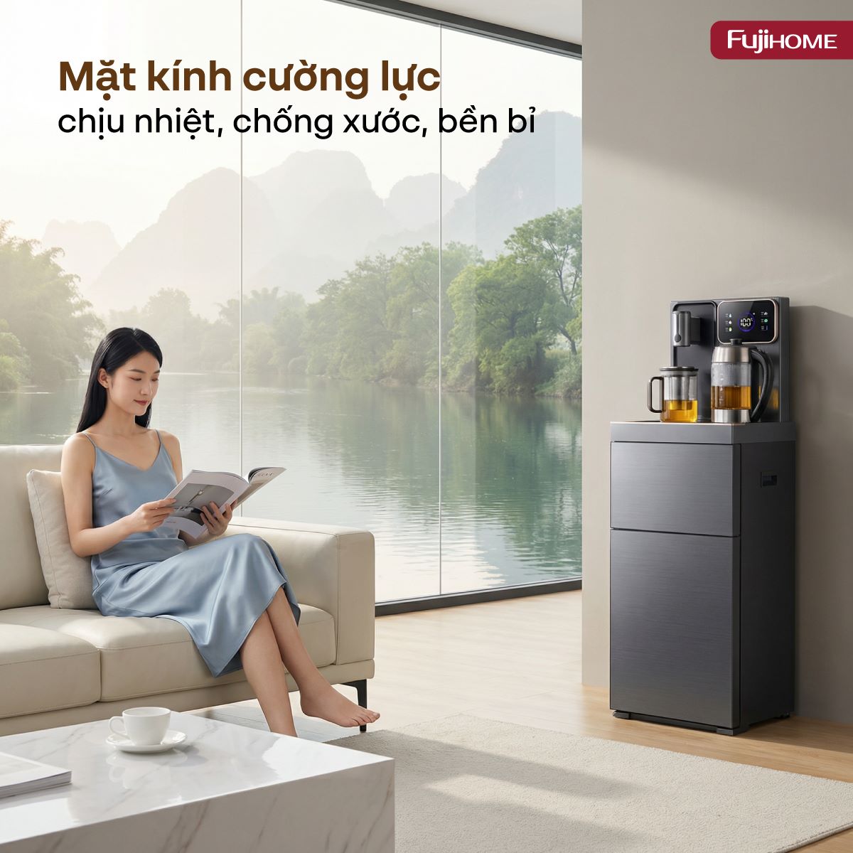 Hình ảnh chi tiết Cây nước bàn trà cao cấp có ngăn khử khuẩn UV Fujihome TB241N-UV - Ảnh số 29