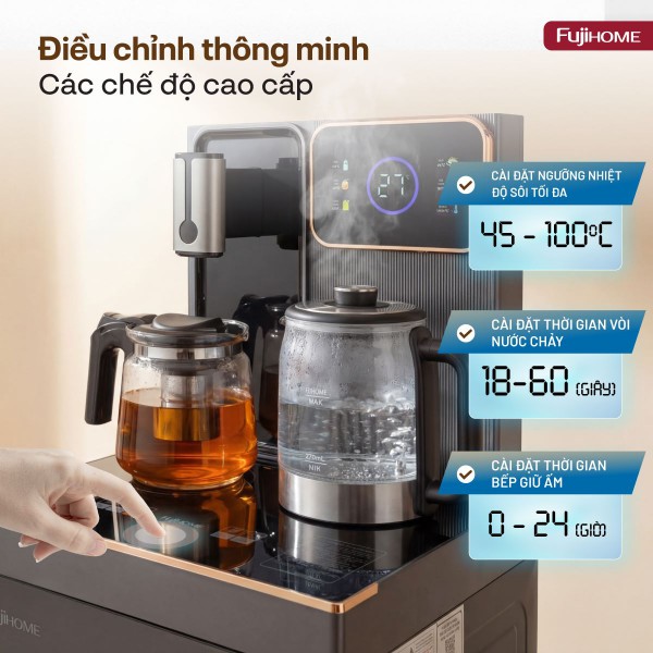Hình ảnh chi tiết Cây nước bàn trà cao cấp có ngăn khử khuẩn UV Fujihome TB241N-UV - Ảnh số 7