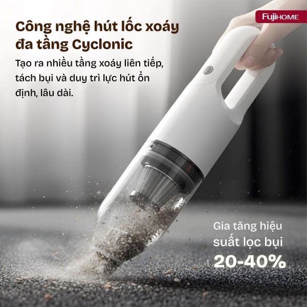 Hình ảnh chi tiết Máy hút bụi cầm tay Fujihome VC01 - Ảnh số 2