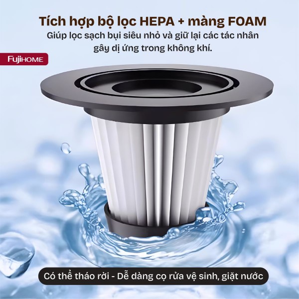 Hình ảnh chi tiết Máy hút bụi cầm tay Fujihome VC01 - Ảnh số 14