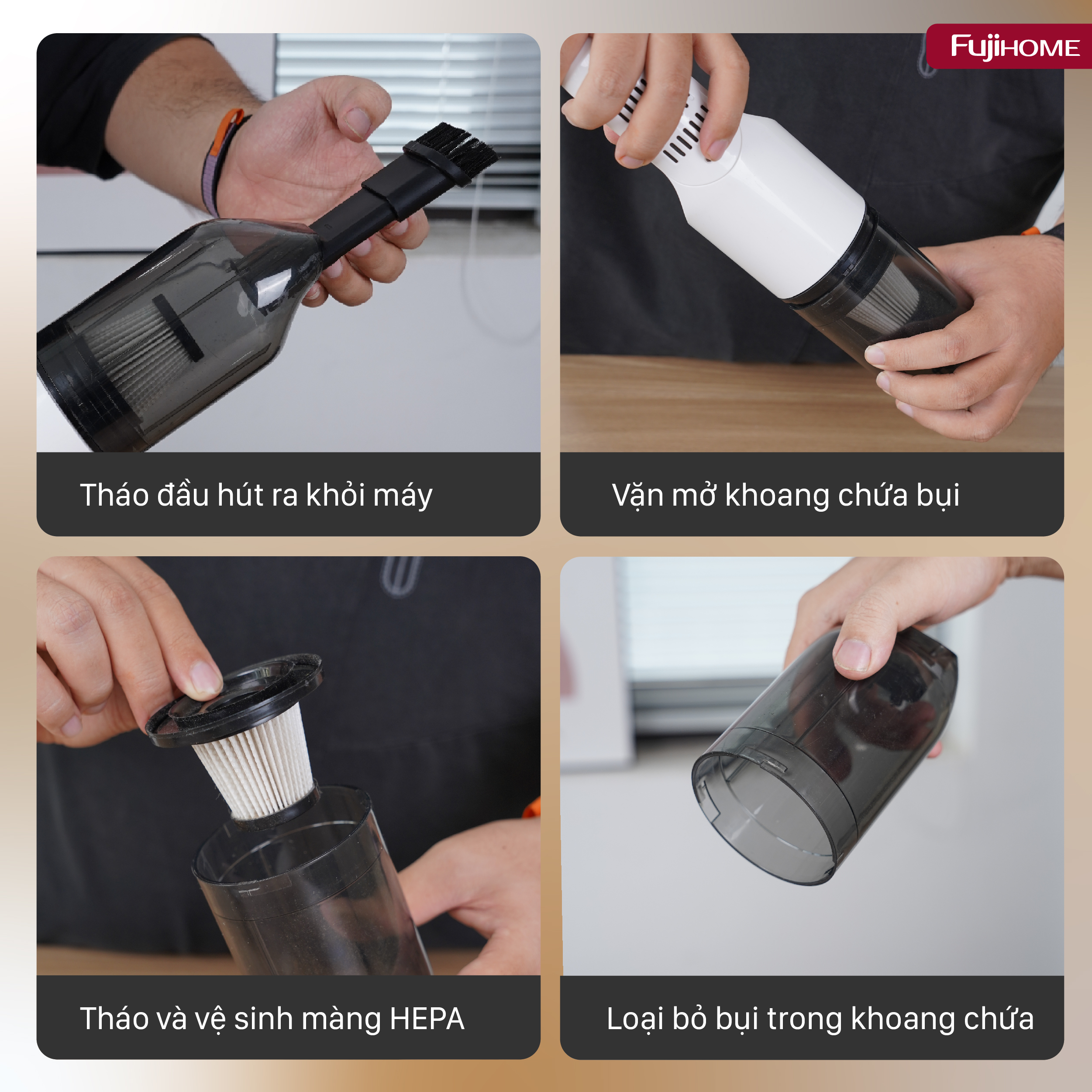 Hình ảnh chi tiết Máy hút bụi cầm tay Fujihome VC01 - Ảnh số 26