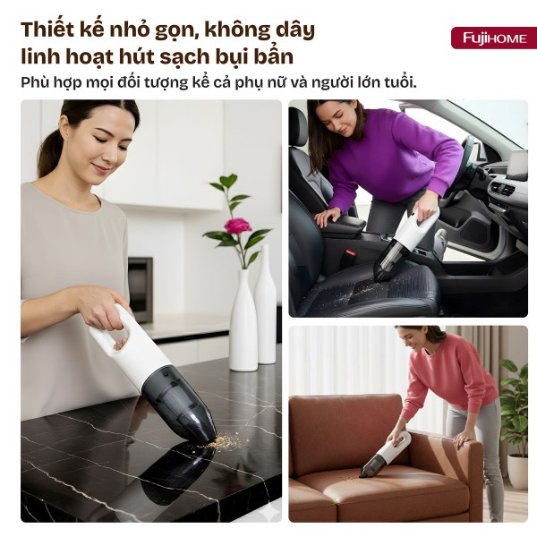 Hình ảnh chi tiết Máy hút bụi cầm tay Fujihome VC01 - Ảnh số 7