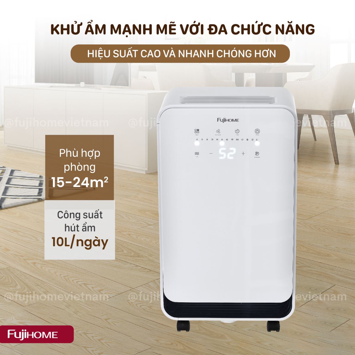 Hình ảnh chi tiết Máy hút ẩm dân dụng Fujihome DH10 - Ảnh số 13