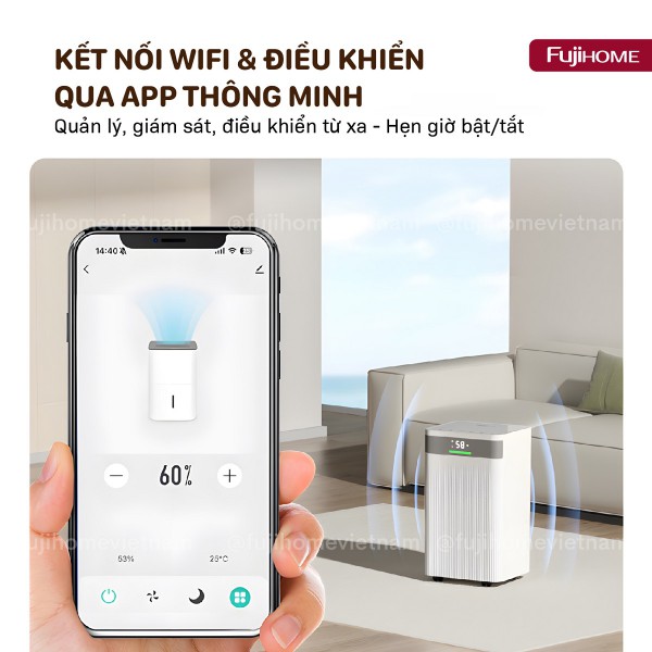 Hình ảnh chi tiết Máy hút ẩm dân dụng Fujihome DH12NW - Ảnh số 13