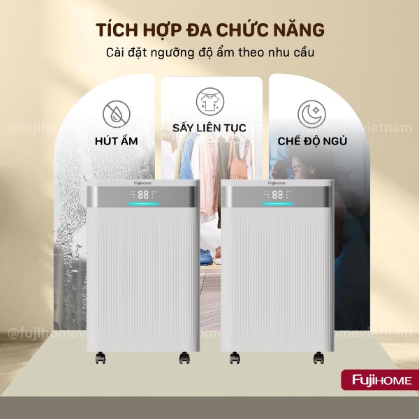 Hình ảnh chi tiết Máy hút ẩm dân dụng Fujihome DH16NW - Ảnh số 2